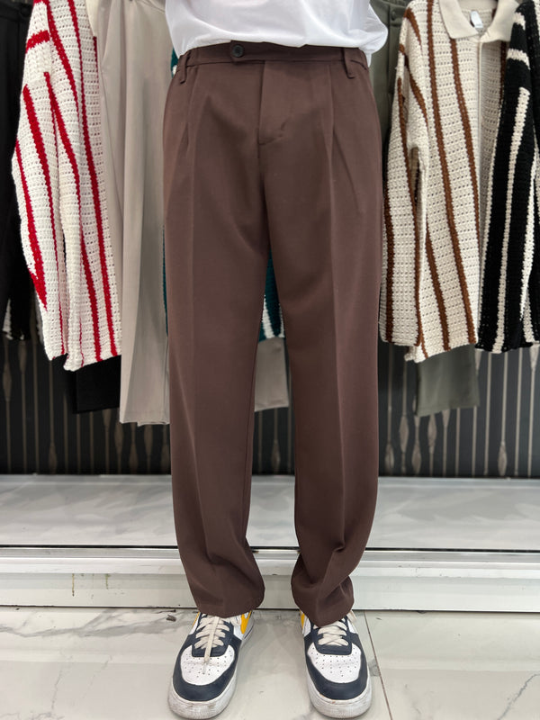 Pantalone a palazzo marrone