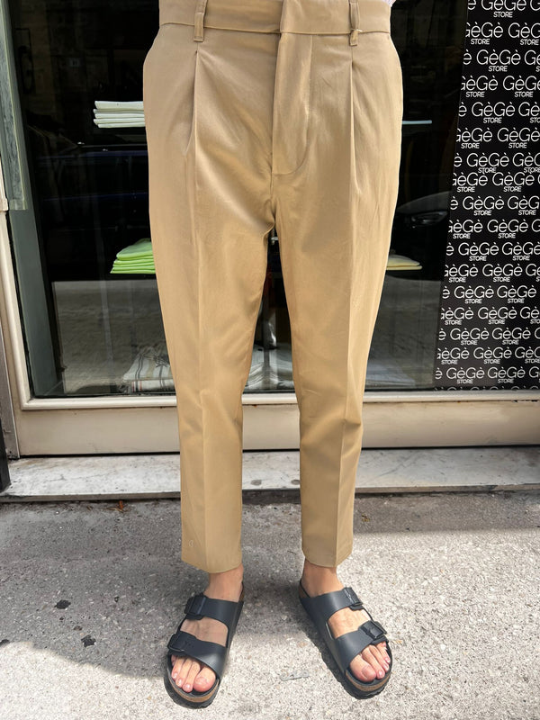 Pantalone sartoriale beige