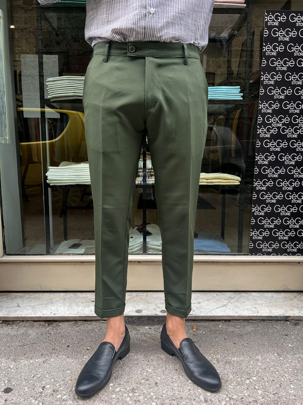 Pantalone verde scuro